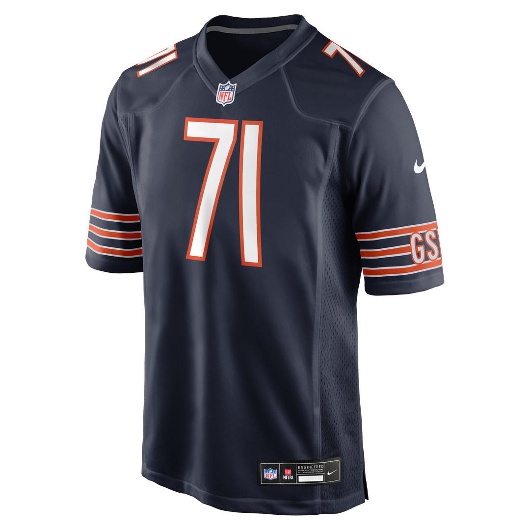 Chicago Bears Jedrick Wills Jr. Nike Navy Game Jersey