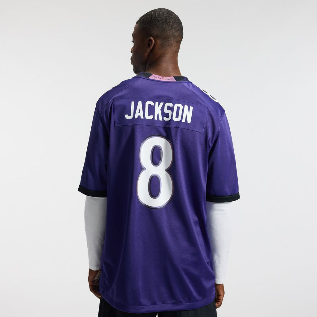 Baltimore Ravens Lamar Jackson Nike Purple Game Jersey