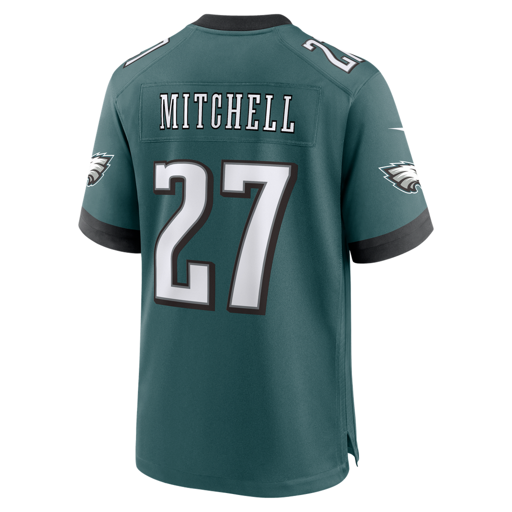 Philadelphia Eagles Quinyon Mitchell Nike Midnight Green Game Jersey