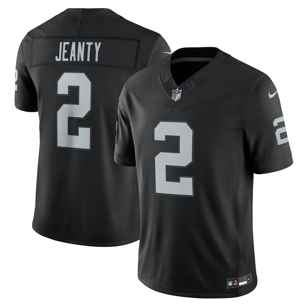 Las Vegas Raiders Ashton Jeanty Nike Black Team Vapor FUSE Stitched Limited Jersey