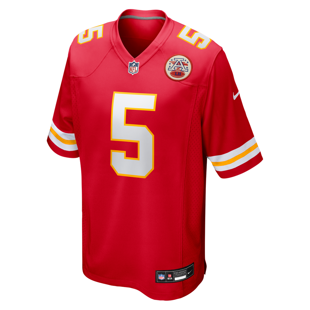 Kansas City Chiefs Mansoor Delane Nike Red Game Jersey