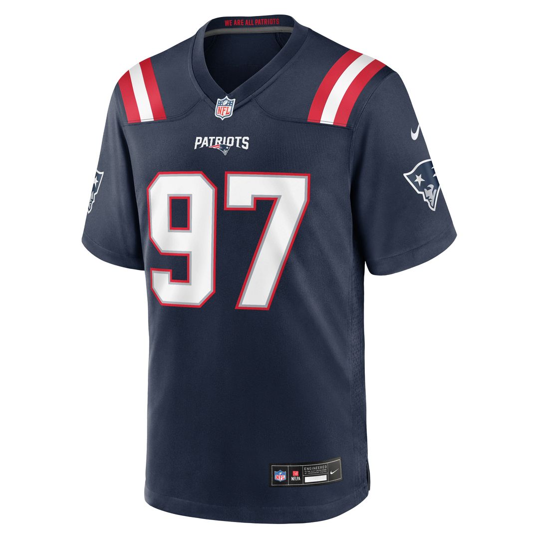 New England Patriots Milton Williams Nike Navy Game Jersey
