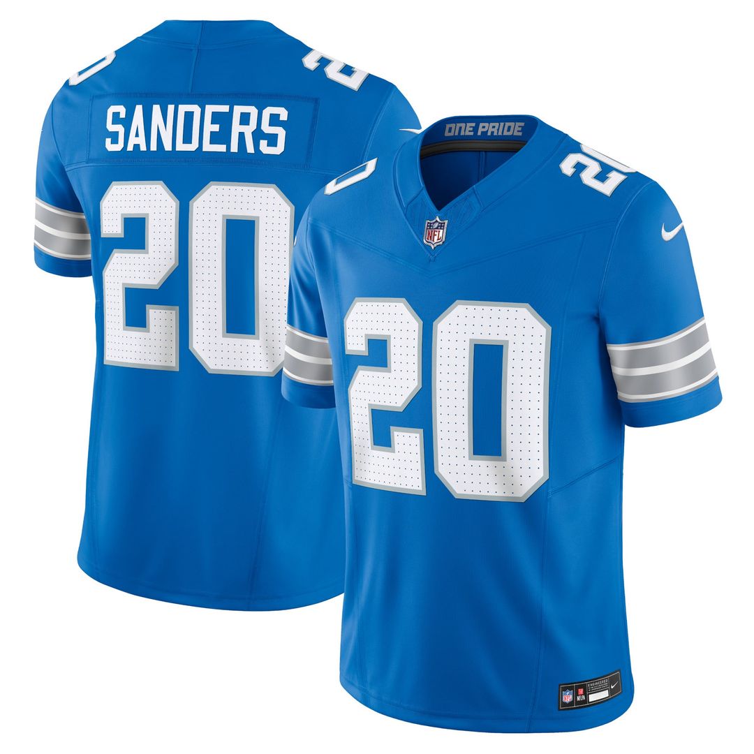 Detroit Lions Barry Sanders Nike Blue Vapor FUSE Limited Jersey