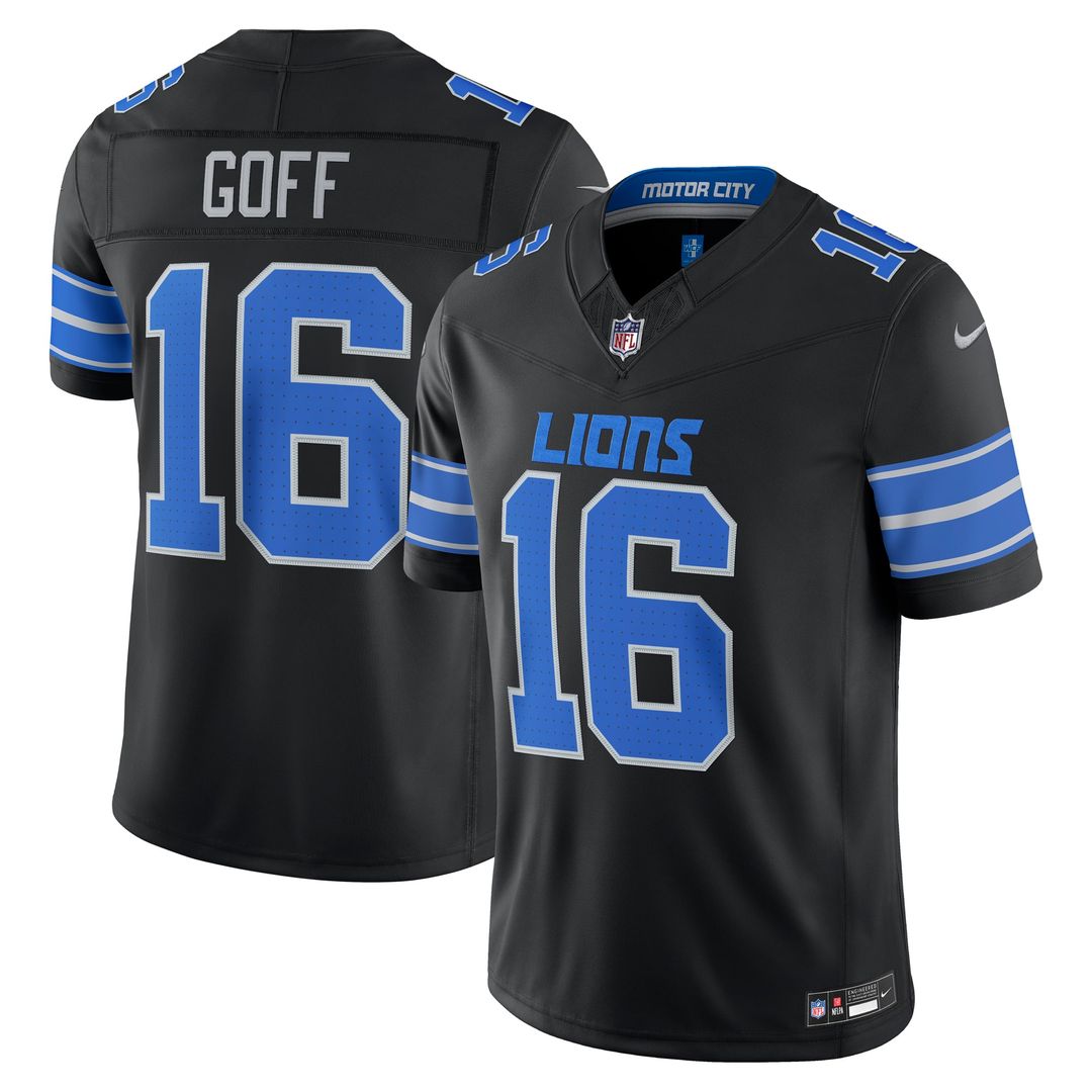 Detroit Lions Jared Goff Nike Blue Team Vapor FUSE Stitched Limited Jersey