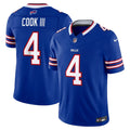 Buffalo Bills James Cook III Nike Royal Team Vapor FUSE Stitched Limited Jersey