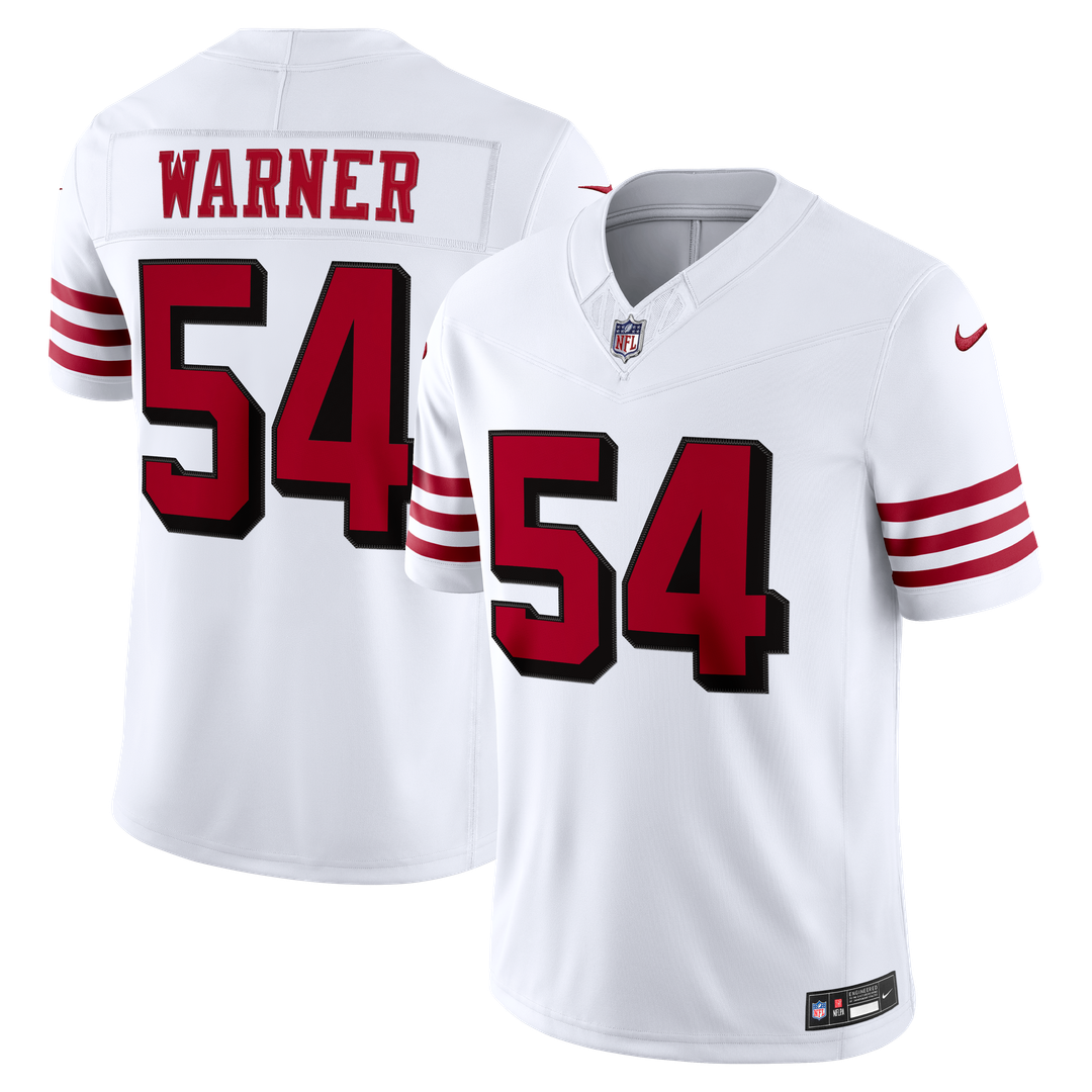 San Francisco 49ers Fred Warner Nike White Alternate Vapor FUSE Stitched Limited Jersey