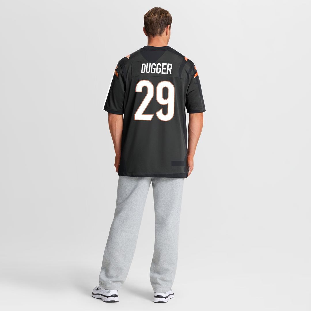Cincinnati Bengals Kyle Dugger Nike Black Game Jersey