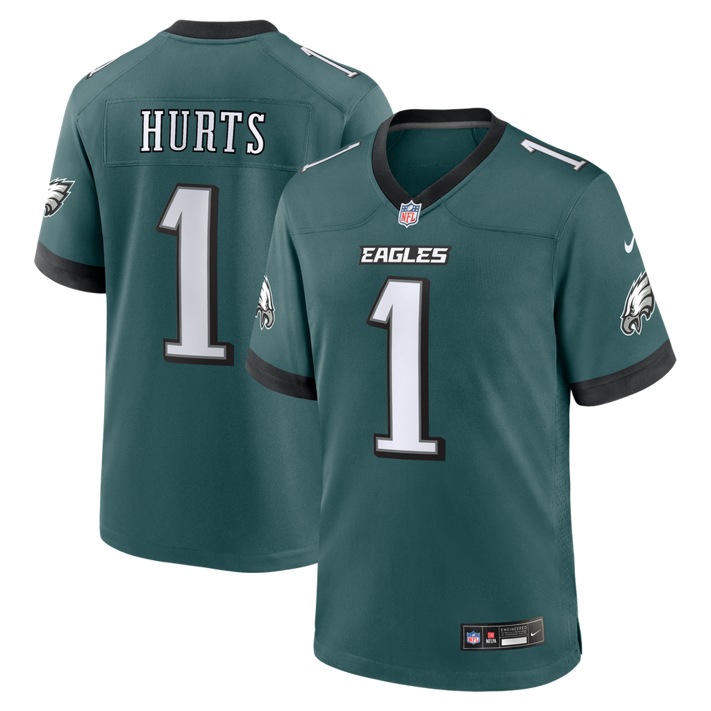 Philadelphia Eagles Jalen Hurts Nike Midnight Green Game Jersey