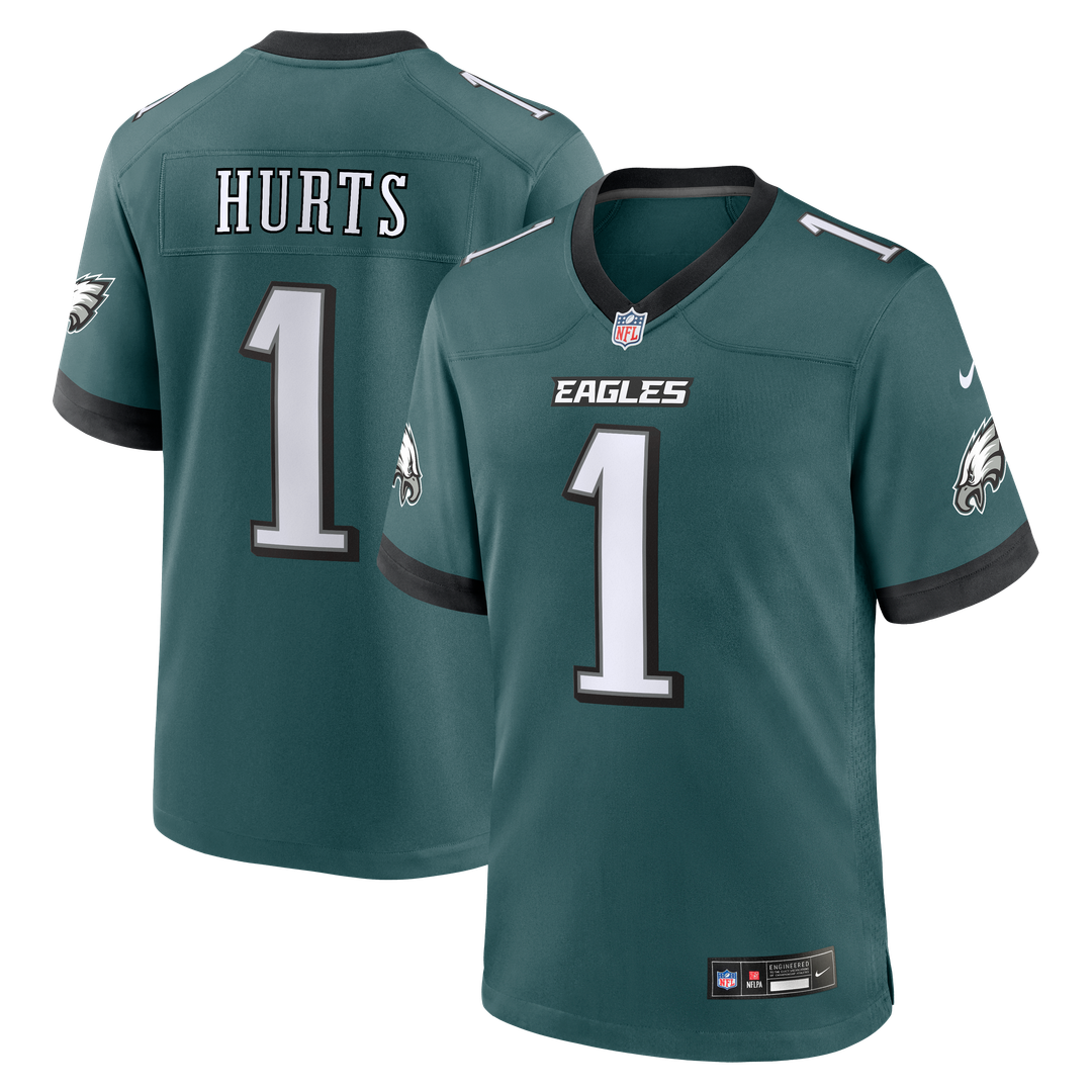 Philadelphia Eagles Jalen Hurts Nike Midnight Green Game Jersey