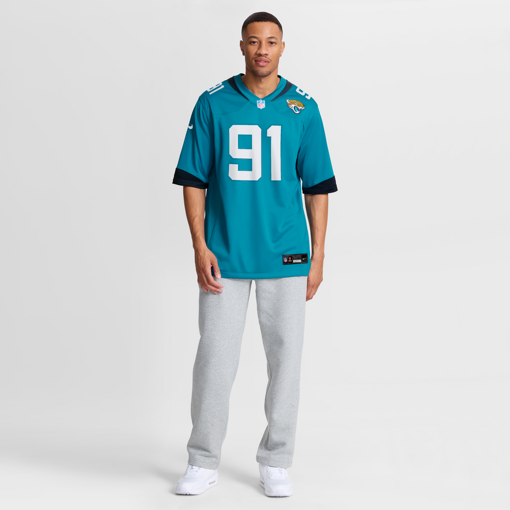 Jacksonville Jaguars Arik Armstead Nike Teal Game Jersey