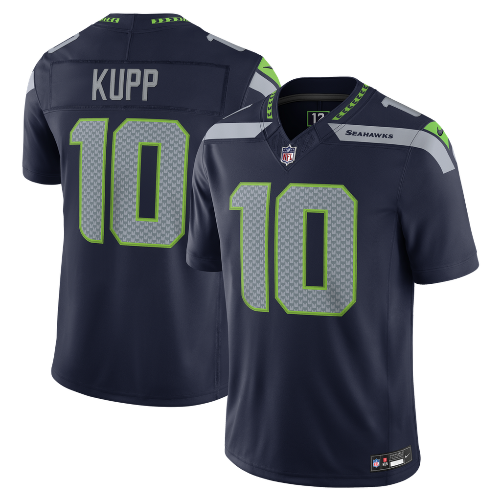 Seattle Seahawks Cooper Kupp Nike College Navy Team Vapor FUSE Stitched Limited Jersey