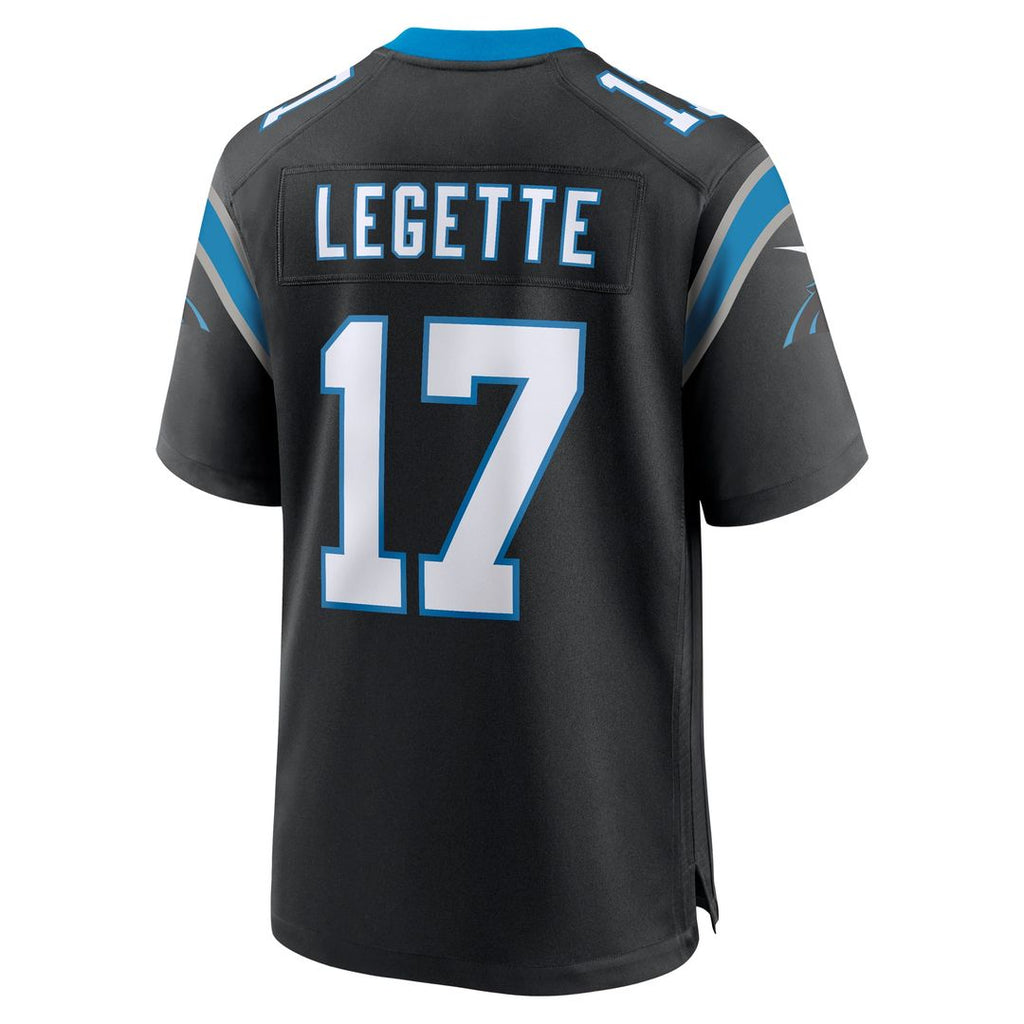 Carolina Panthers Xavier Legette Nike Black Team Game Jersey