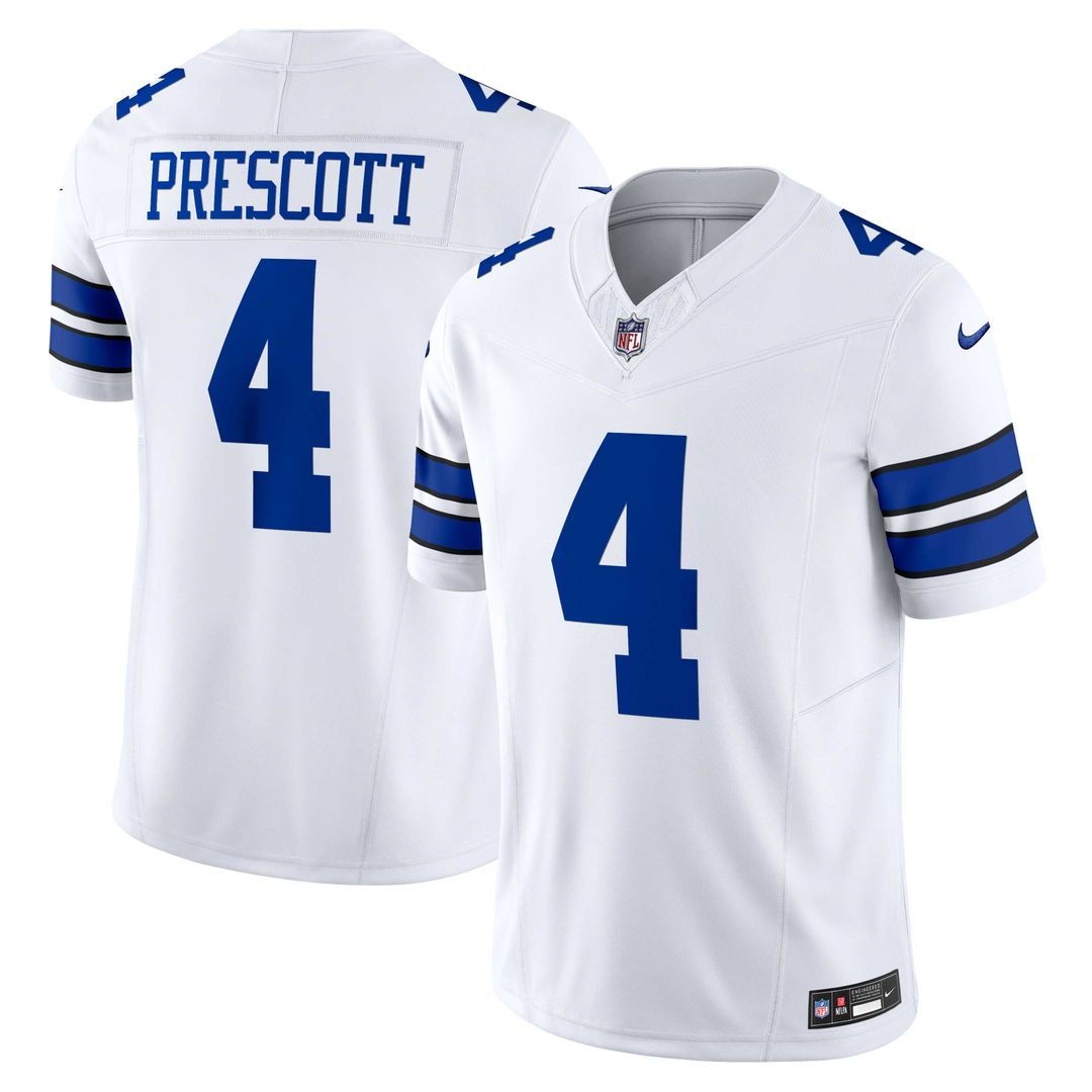 Dallas Cowboys Dak Prescott Nike White Vapor FUSE Limited Jersey
