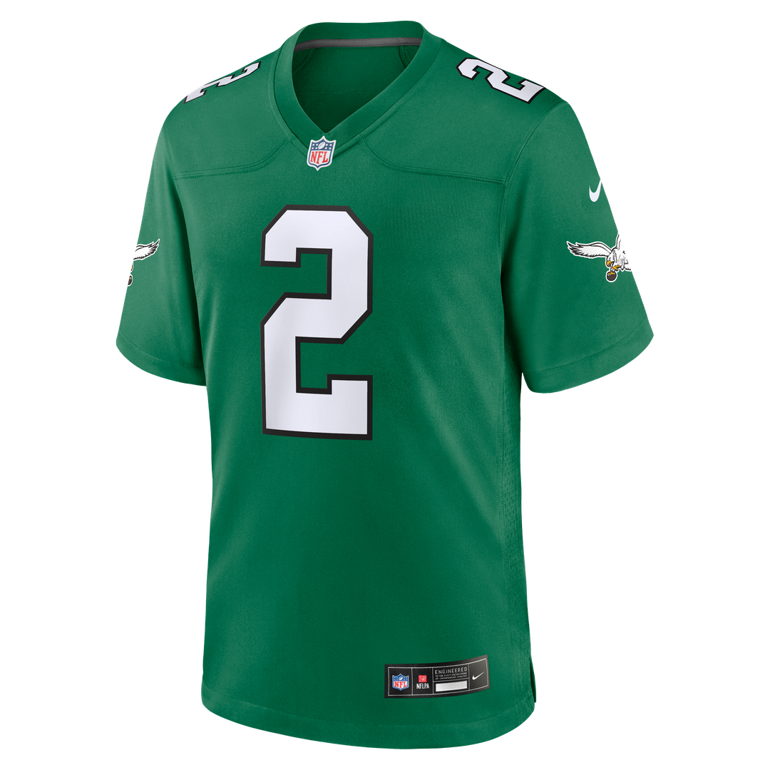 Philadelphia Eagles Tariq Woolen Nike Midnight Green Game Jersey
