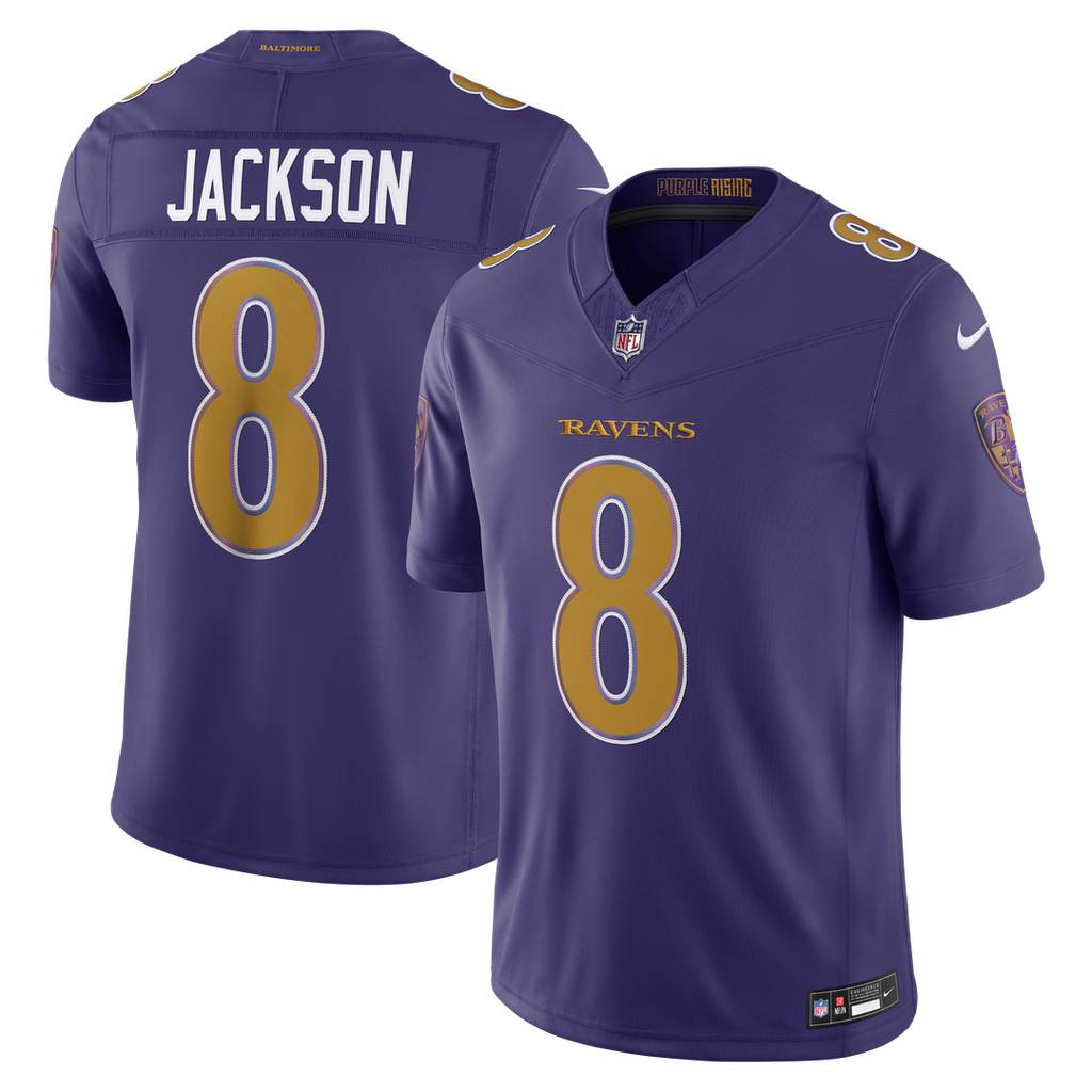 Baltimore Ravens Lamar Jackson Nike Purple Alternate Vapor FUSE Stitched Limited Jersey