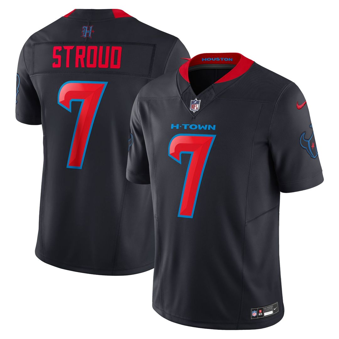 Houston Texans C.J. Stroud Nike Navy 2nd Alternate Vapor FUSE Limited Jersey