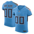 Tennessee Titans Nike Light Blue Team Vapor FUSE Elite Custom Jersey