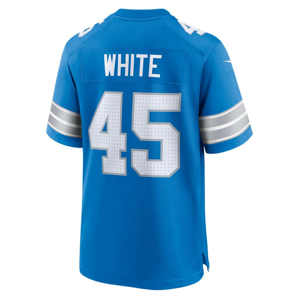 Detroit Lions Devin White Nike Blue Game Jersey