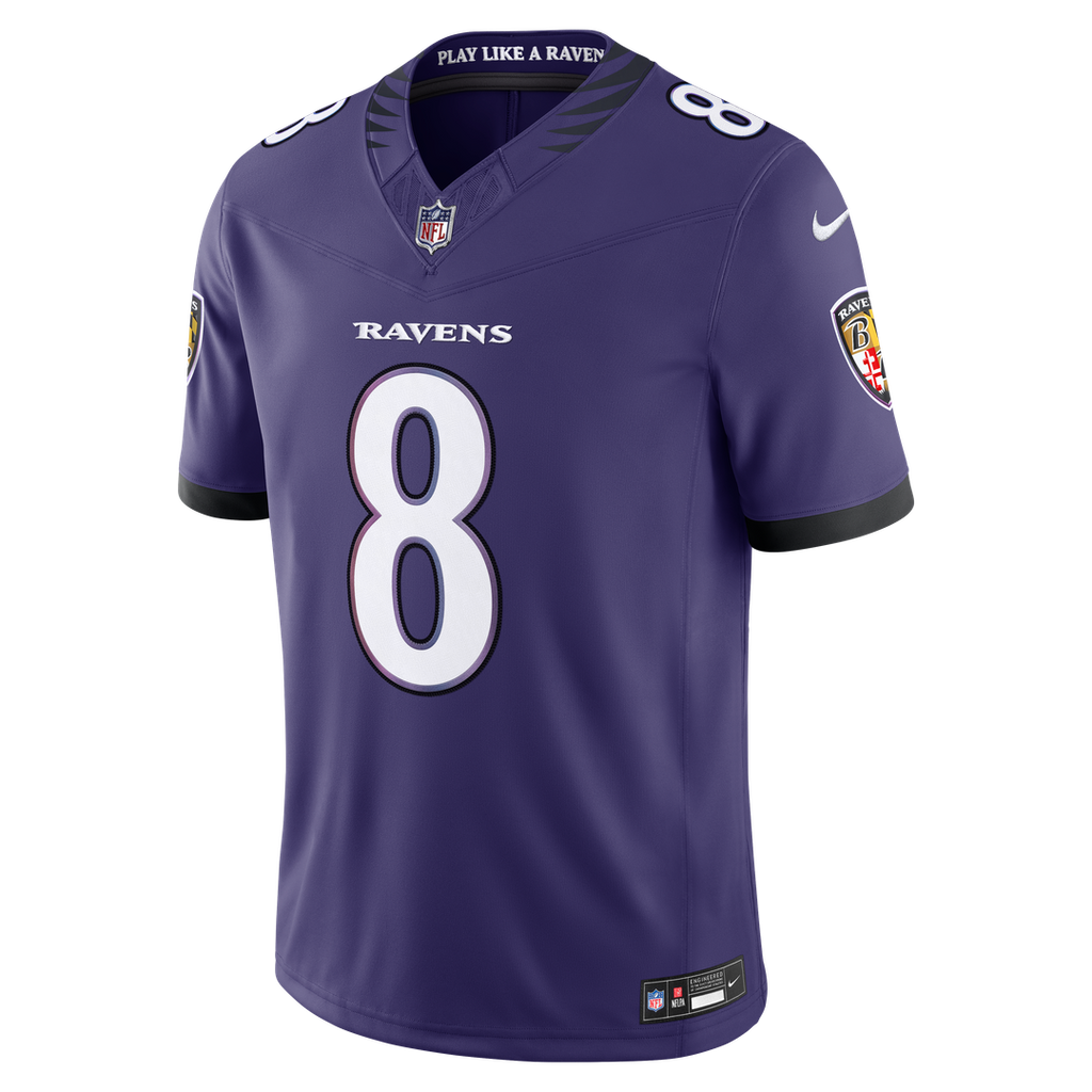 Baltimore Ravens Lamar Jackson Nike Purple Team Vapor FUSE Stitched Limited Jersey