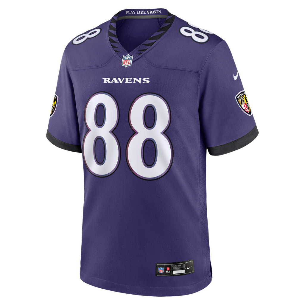 Baltimore Ravens Matthew Hibner Nike Purple Game Jersey