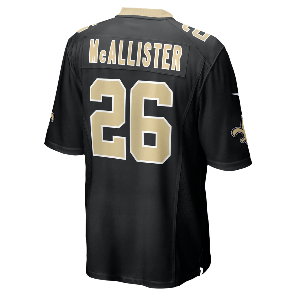 New Orleans Saints Deuce McAllister Nike Black Retired Player Game Jersey