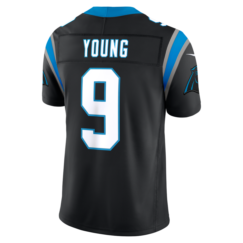 Carolina Panthers Bryce Young Nike Blue Alternate Vapor FUSE Stitched Limited Jersey