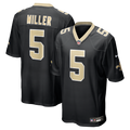 New Orleans Saints Kendre Miller Nike Black Game Jersey