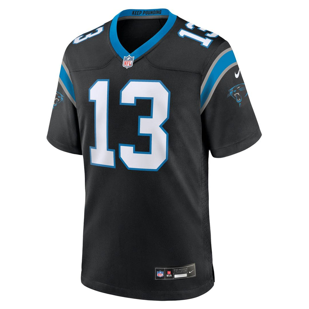 Carolina Panthers Hunter Renfrow Nike Black Game Jersey