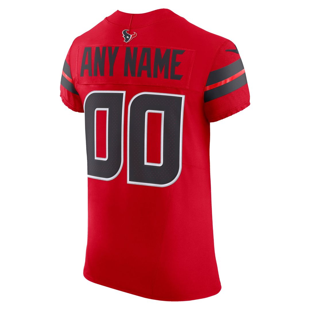 Houston Texans Nike Red Alternate Vapor FUSE Elite Custom Jersey