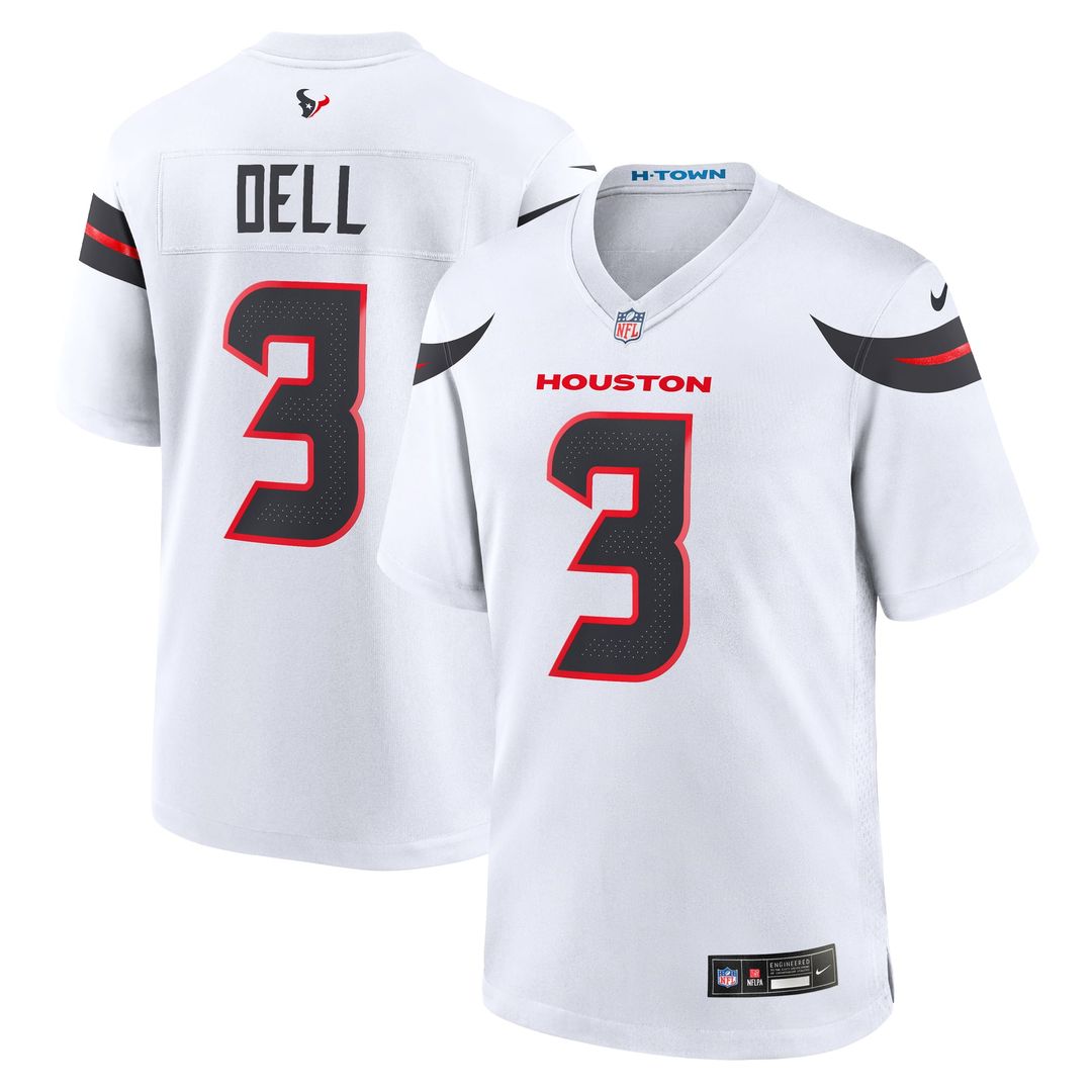 Houston Texans Tank Dell Nike Red Alternate Game Jersey