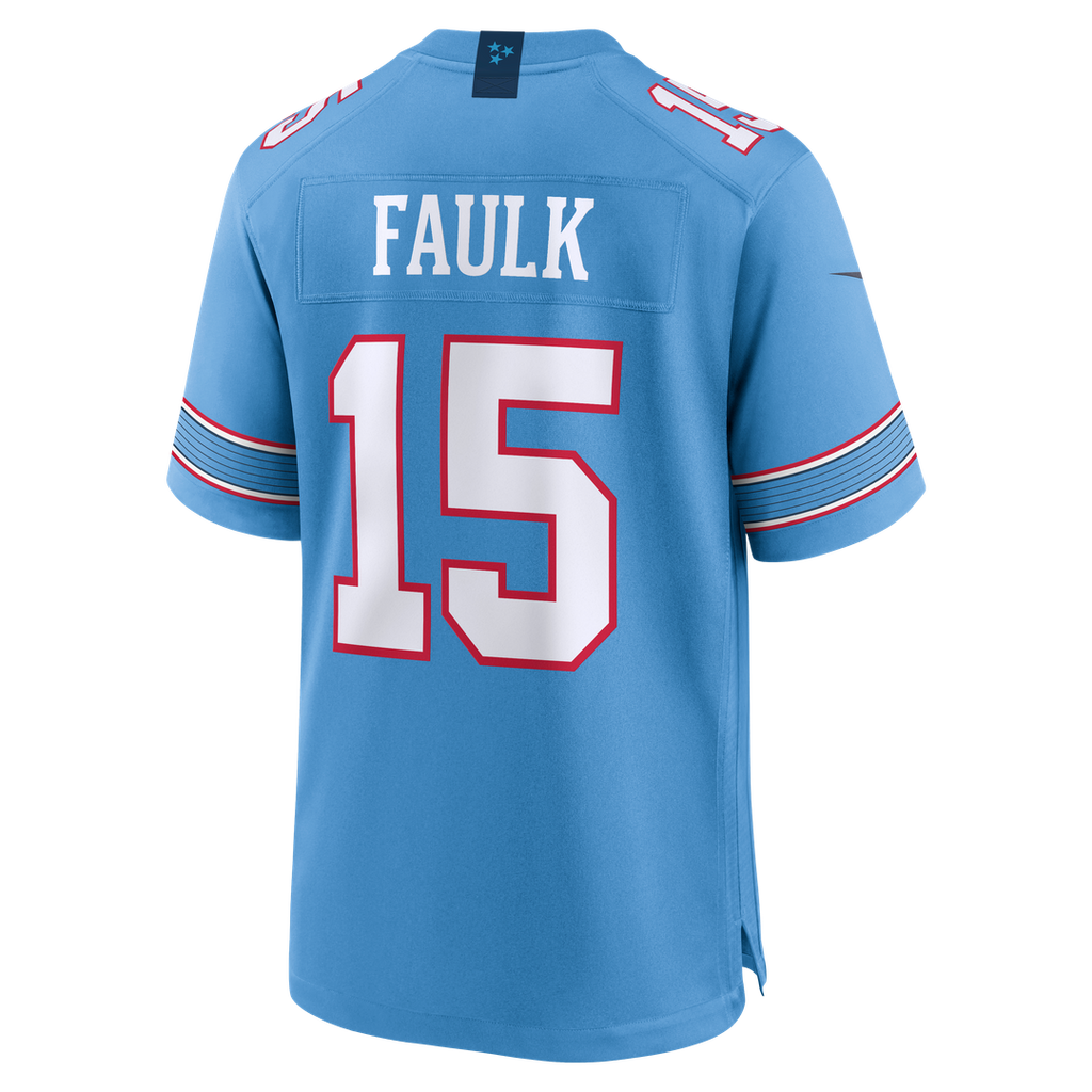 Tennessee Titans Keldric Faulk Nike Light Blue Game Jersey