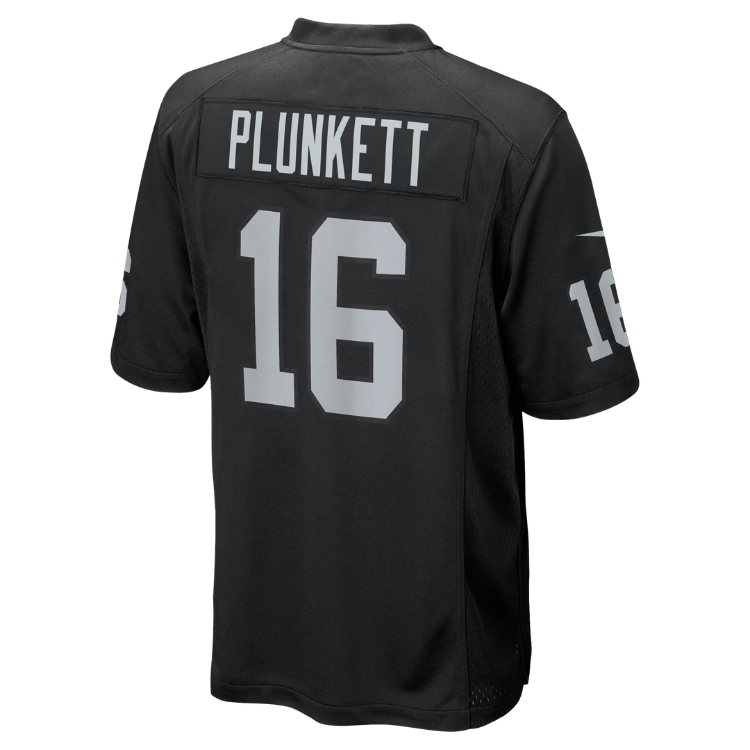 Las Vegas Raiders Jim Plunkett Nike Black Retired Player Game Jersey