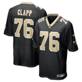 New Orleans Saints Will Clapp Nike Black Game Jersey