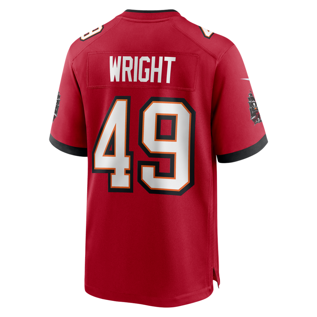 Tampa Bay Buccaneers Owen Wright Nike Red Game Jersey