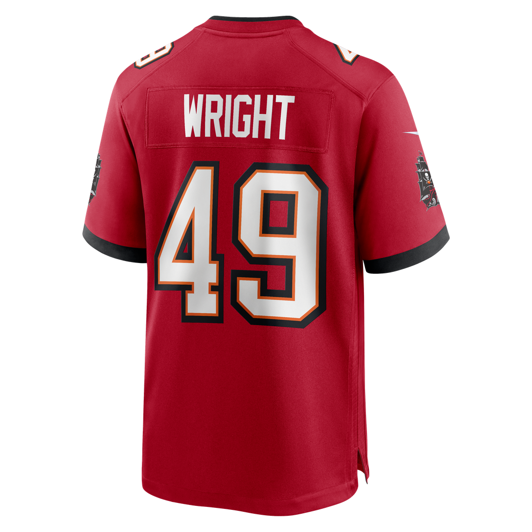 Tampa Bay Buccaneers Owen Wright Nike Red Game Jersey