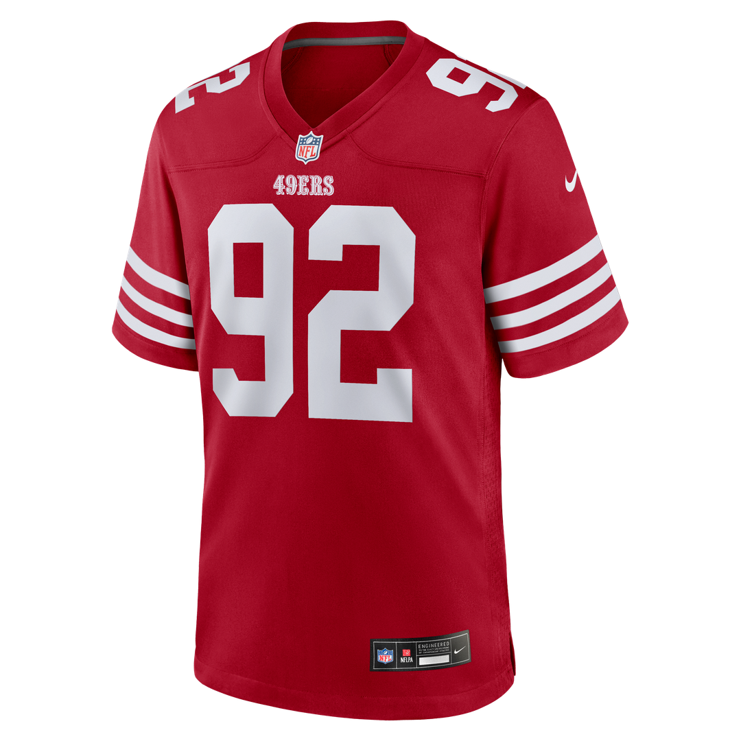 San Francisco 49ers Osa Odighizuwa Nike Scarlet Game Jersey