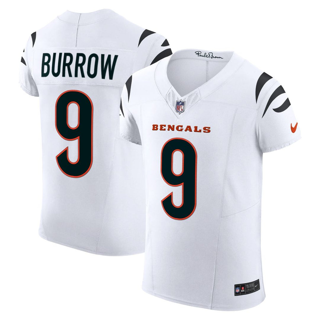 Cincinnati Bengals Joe Burrow Nike White Vapor FUSE Elite Jersey