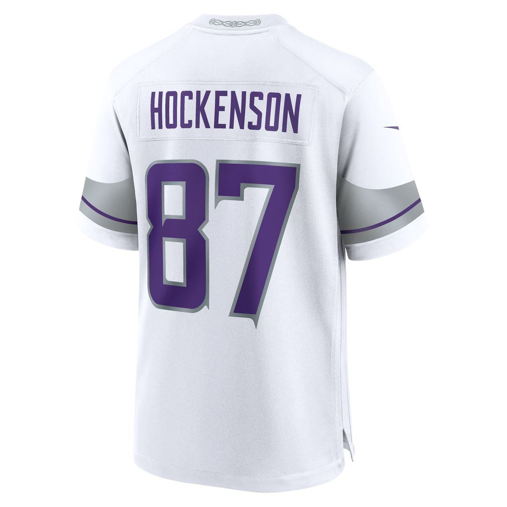 Minnesota Vikings T.J. Hockenson Nike White Alternate Game Jersey