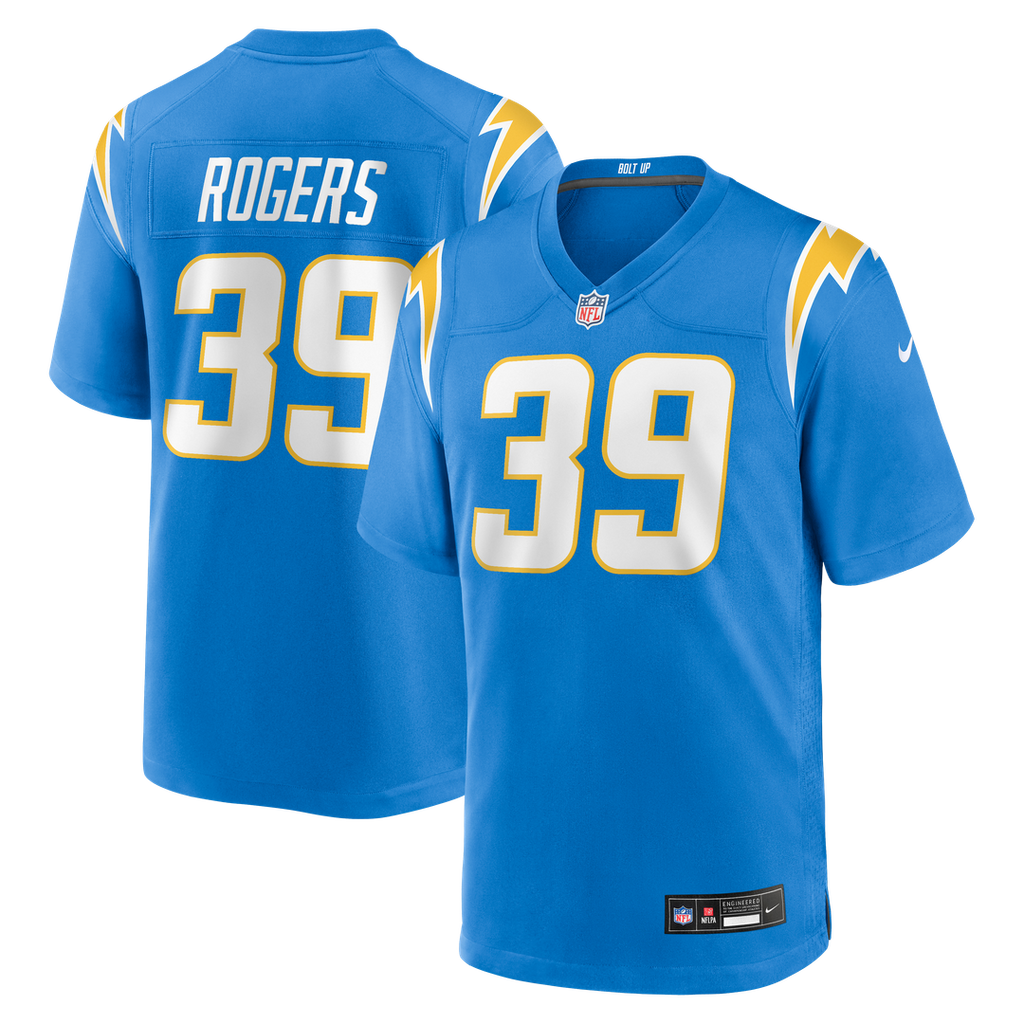 Los Angeles Chargers Eric Rogers Nike Powder Blue Game Jersey