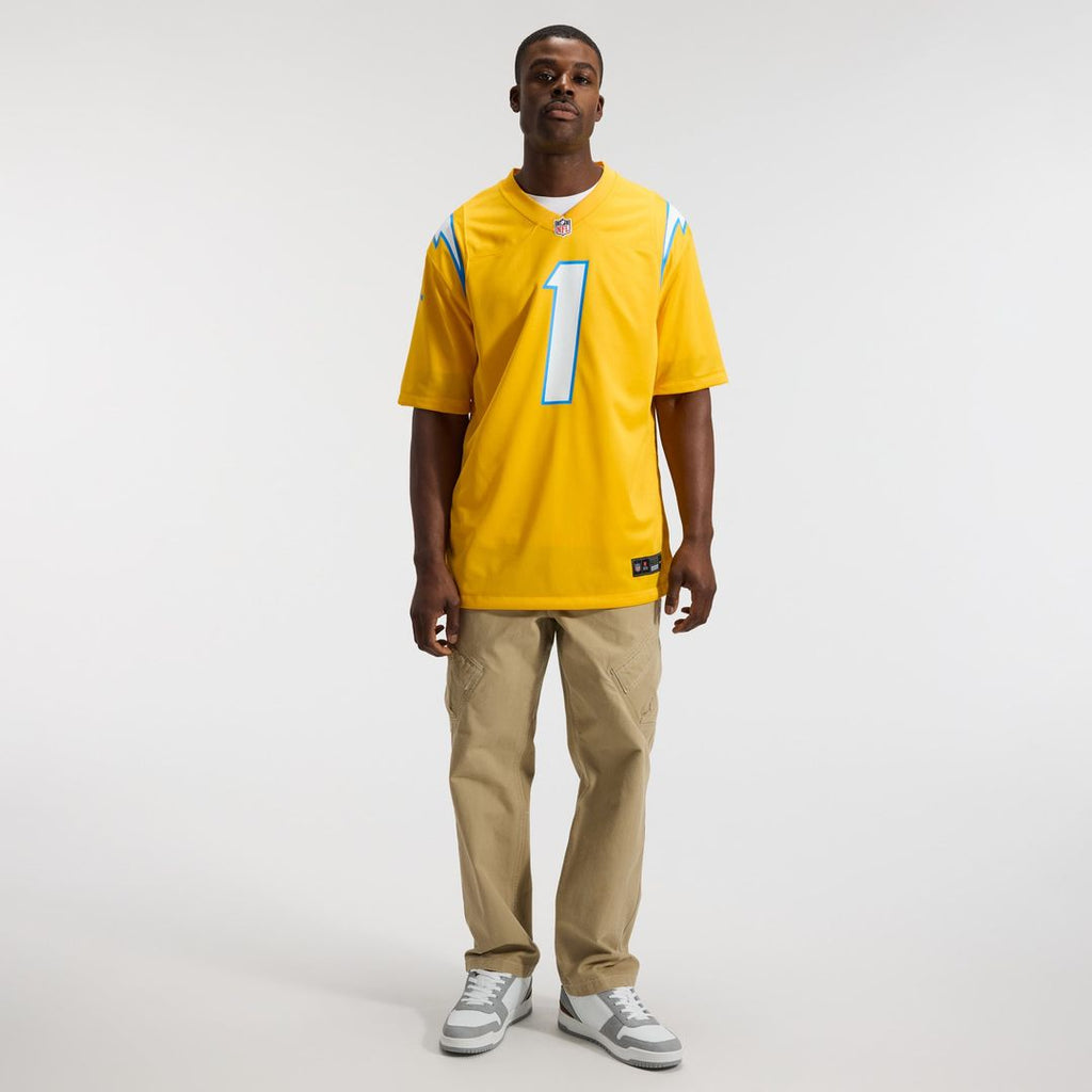 Los Angeles Chargers Quentin Johnston Nike Navy Alternate Super Chargers Game Jersey