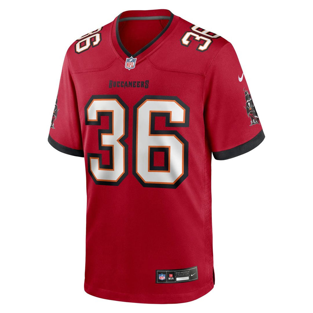 Tampa Bay Buccaneers JJ Roberts Nike Red Game Jersey