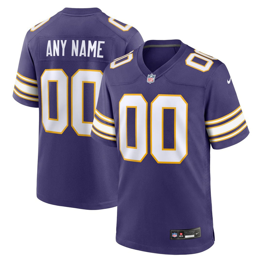 Minnesota Vikings Nike Purple Classic Custom Jersey