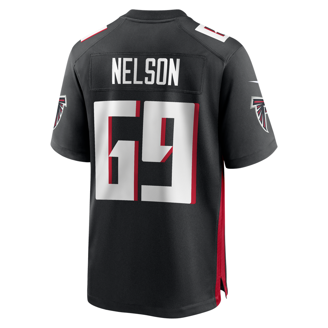 Atlanta Falcons Jack Nelson Nike Black Game Jersey