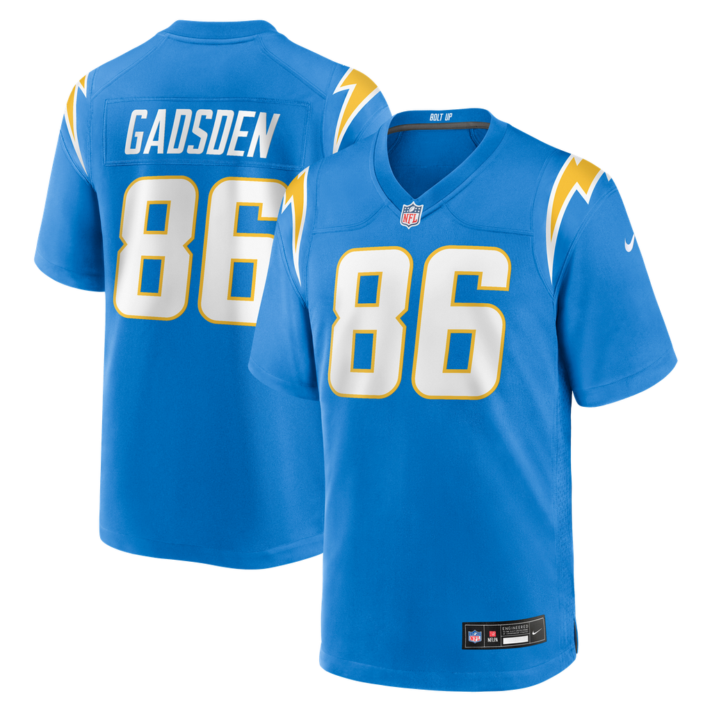 Los Angeles Chargers Oronde Gadsden Nike Powder Blue Game Jersey