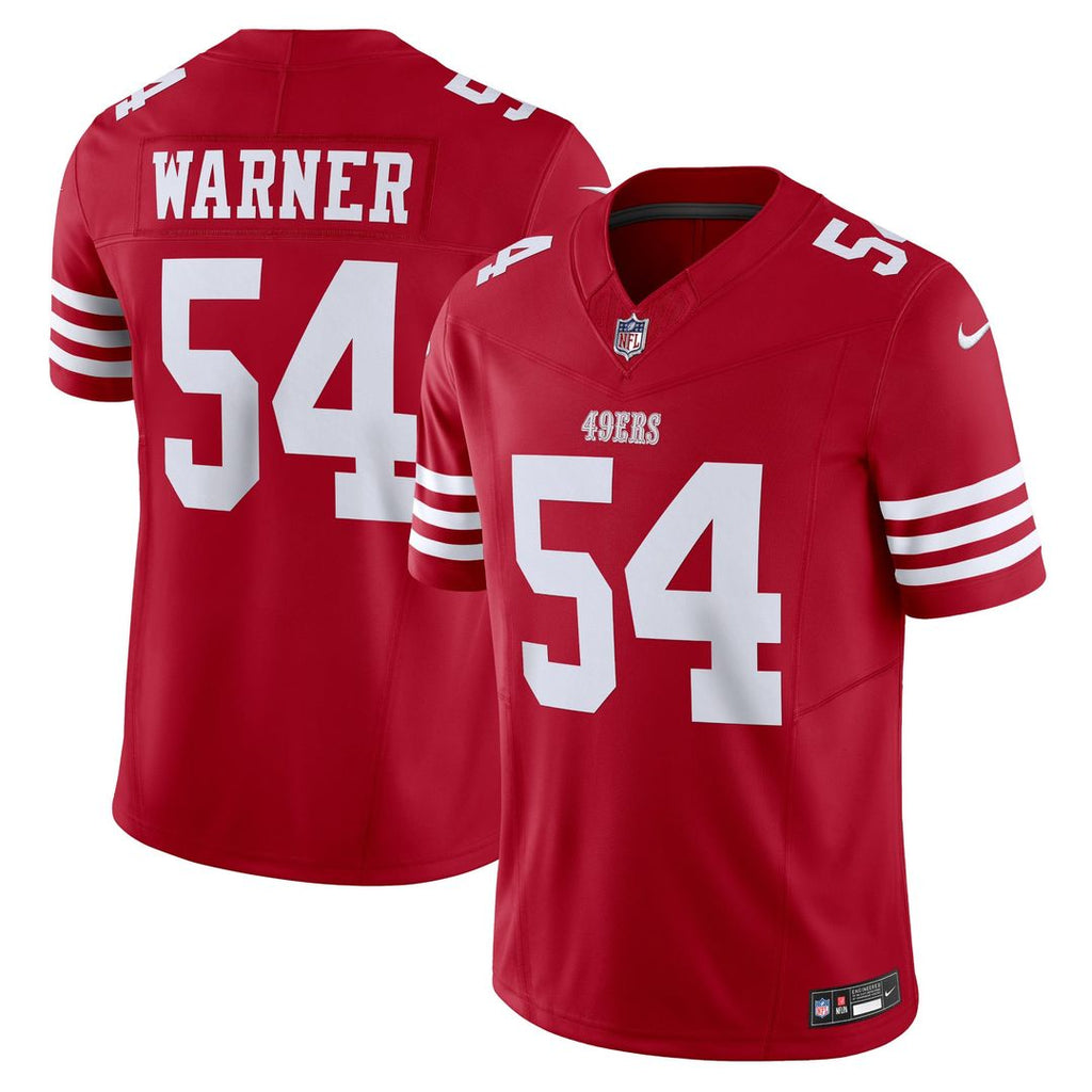 San Francisco 49ers Fred Warner Nike Scarlet Vapor FUSE Limited Jersey