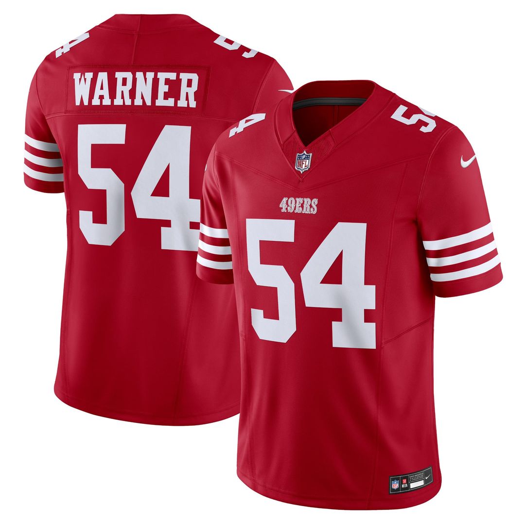 San Francisco 49ers Fred Warner Nike Scarlet Vapor FUSE Limited Jersey