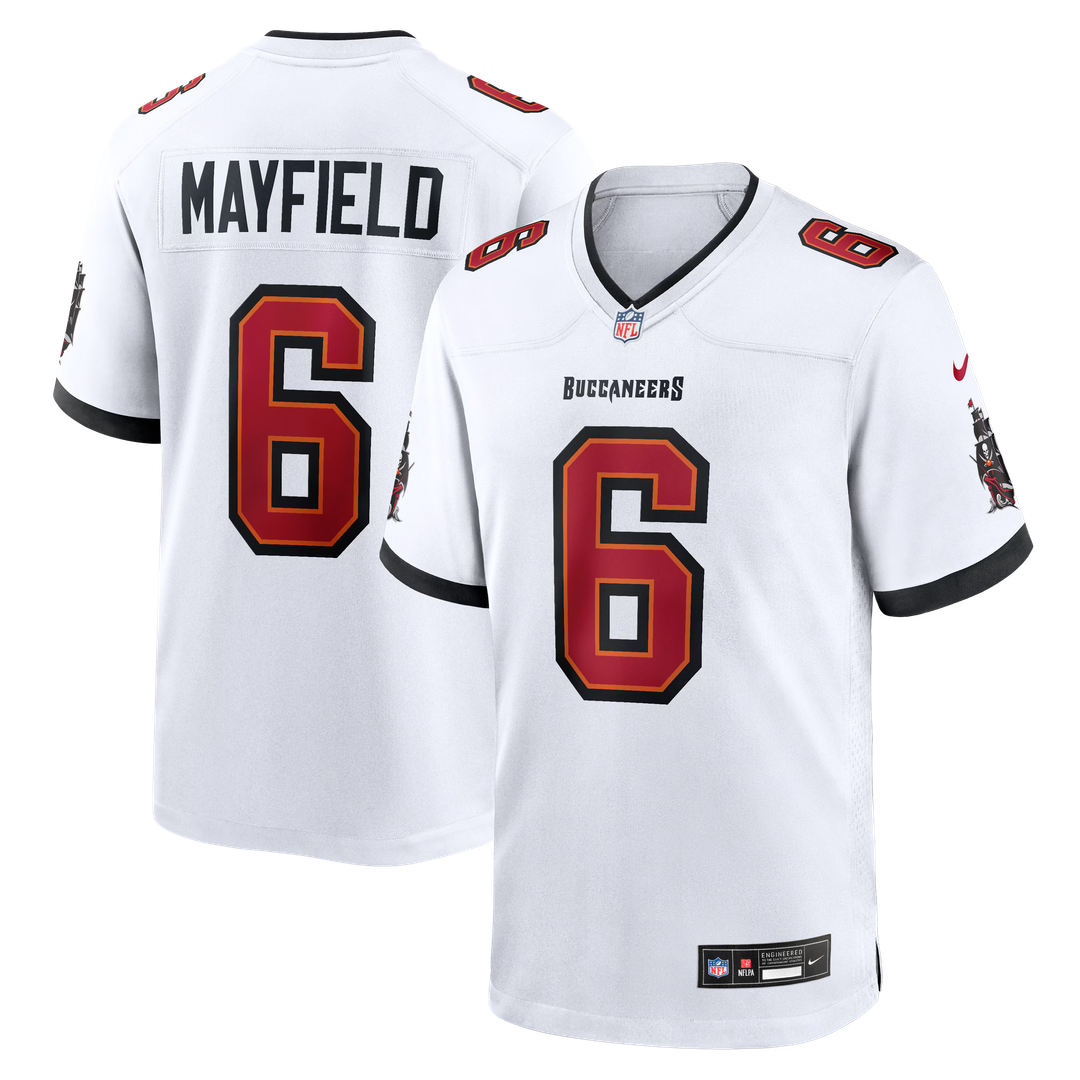 Tampa Bay Buccaneers Baker Mayfield Nike Pewter Alternate Game Jersey