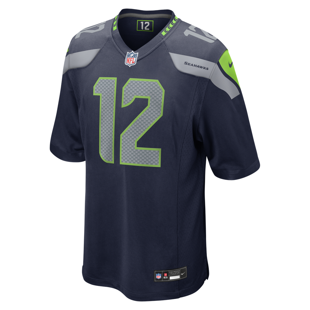 Seattle Seahawks 12s Nike College Navy Game Jersey