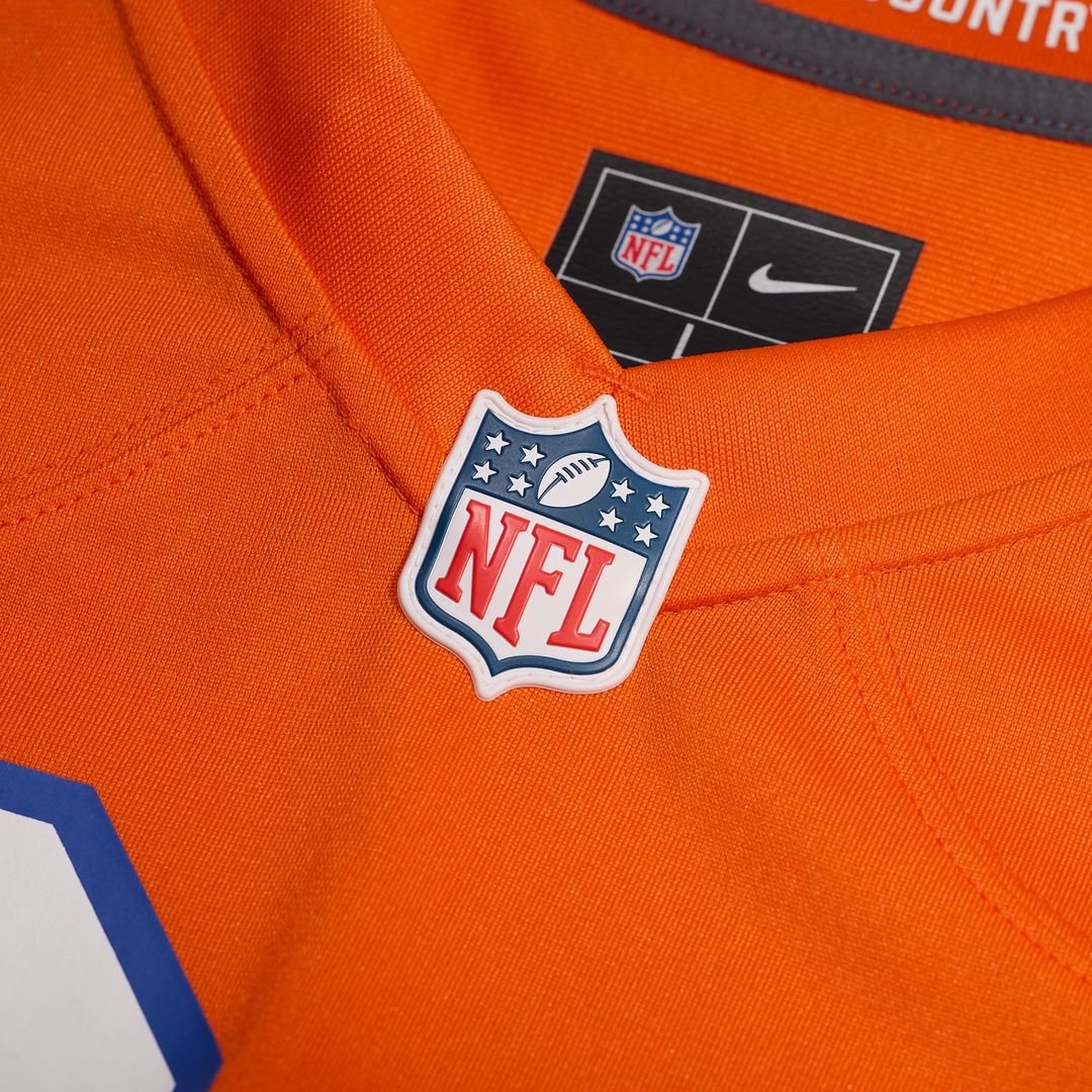 Denver Broncos John Elway Nike Orange Mile High Collection 1977 Throwback Retired Game Jersey