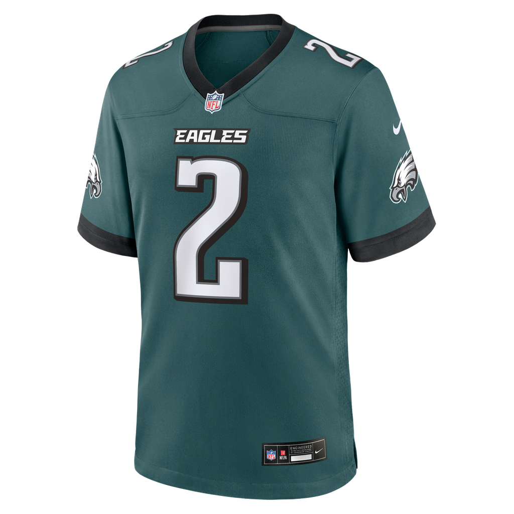 Philadelphia Eagles Tariq Woolen Nike Midnight Green Game Jersey